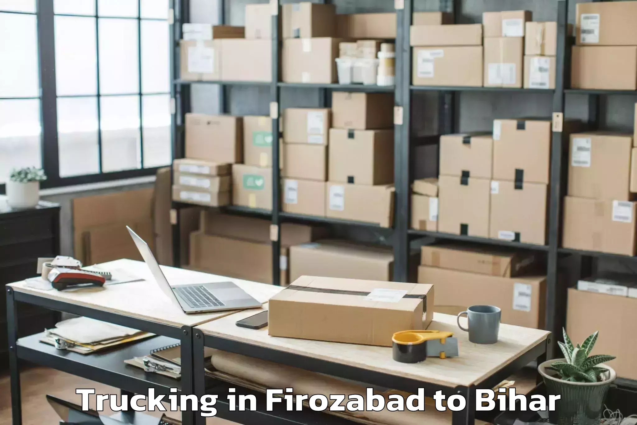 Top Firozabad to Rosera Trucking Available